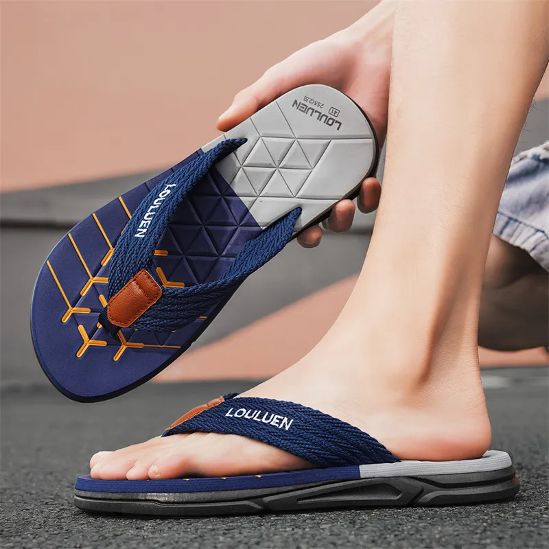 XIMO BULL Rubber Sole Abrasion Resistant Flip Flops Men's-10