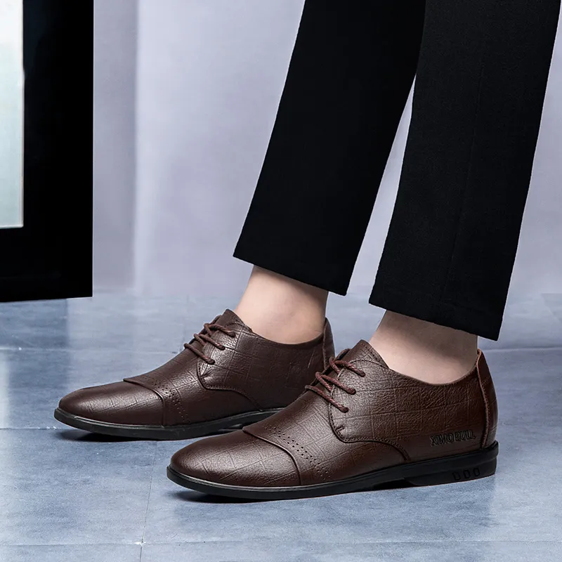 XIMO BULL Dress Shoes Men Low Top Black-14