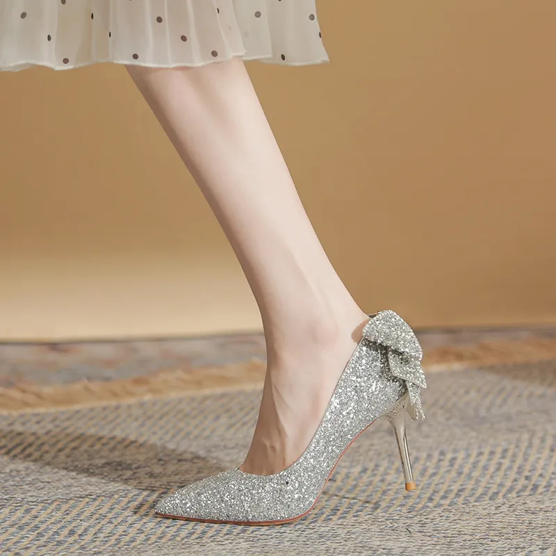XIMO BULL High Heels Women's Champagne-10