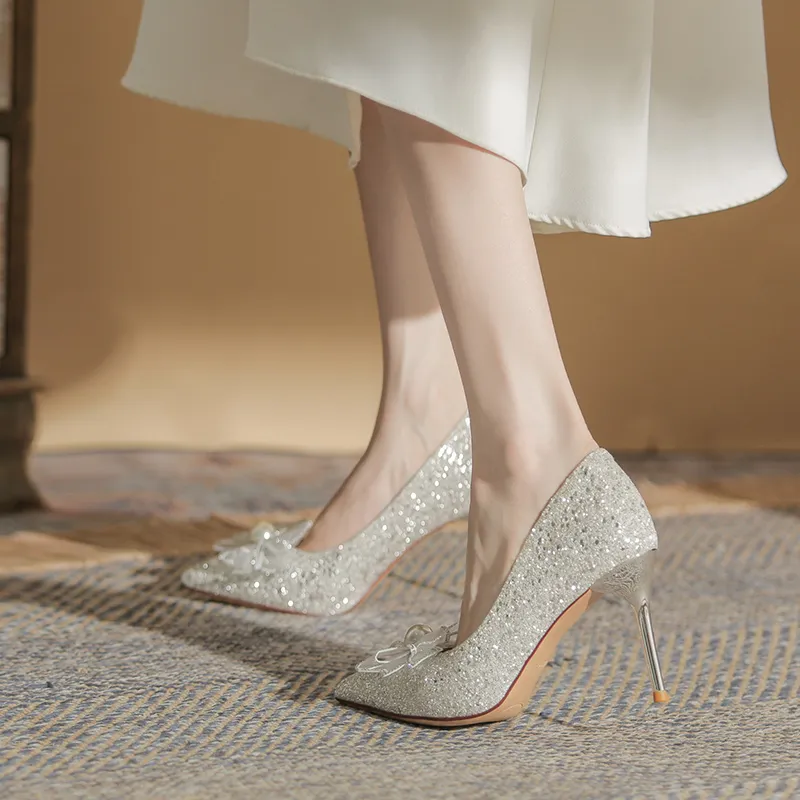 XIMO BULL High Heels Women's Champagne-22