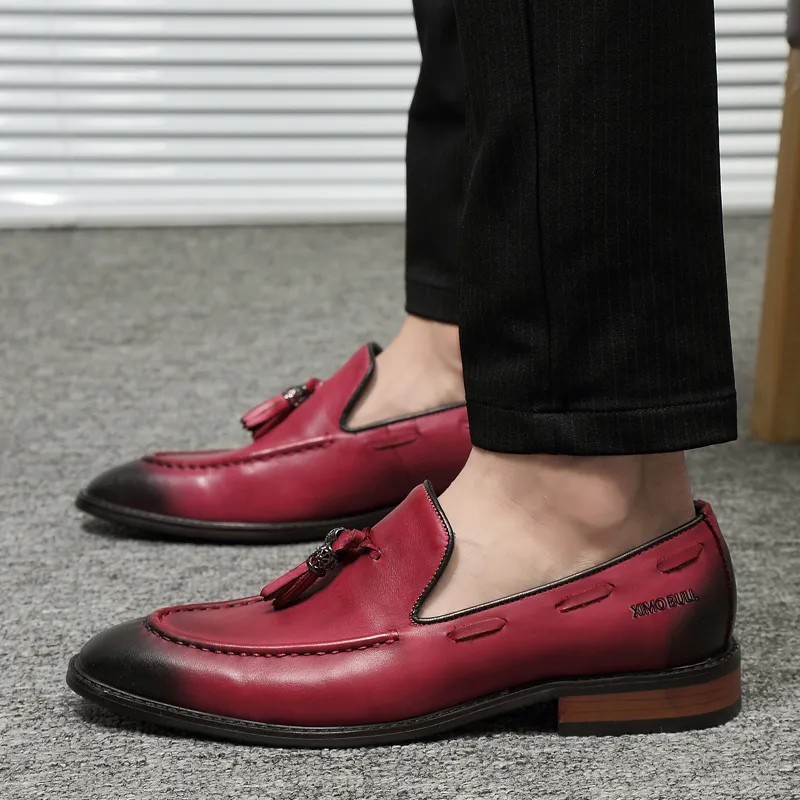 XIMO BULL Loafers Unisex Red-6