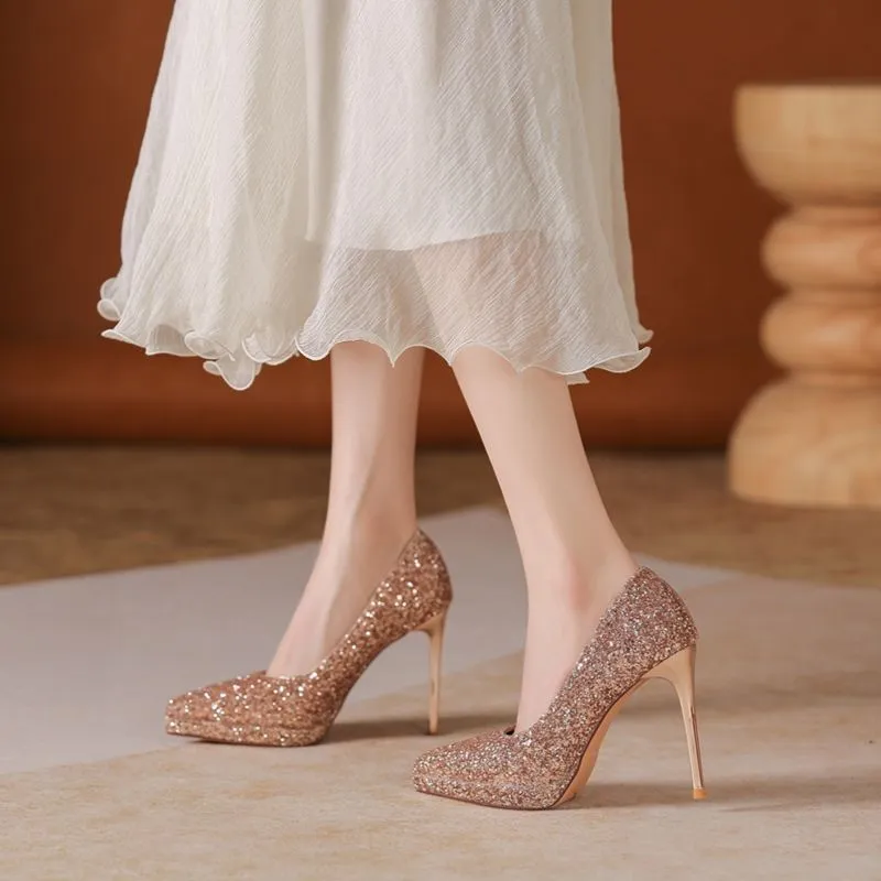 XIMO BULL Slim Heel High Heels Women's-9