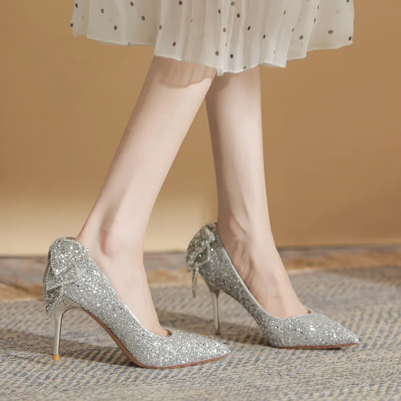 XIMO BULL High Heels Women's Champagne-11