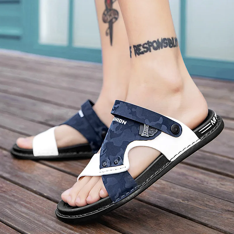 XIMO BULL Beach Sandals Men Blue-10
