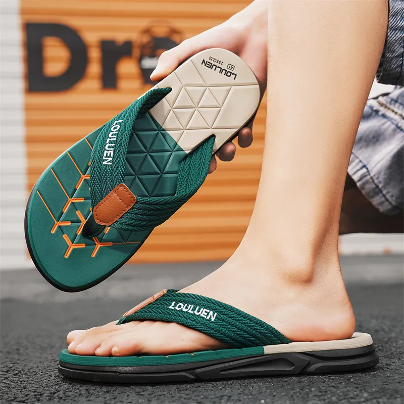 XIMO BULL Rubber Sole Abrasion Resistant Flip Flops Men's-7