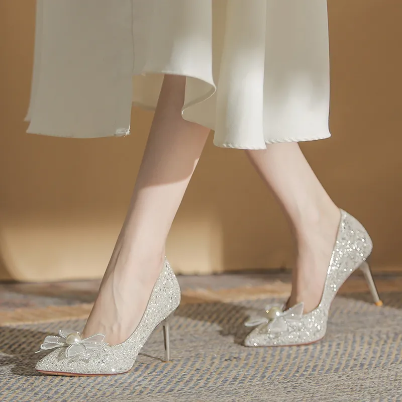 XIMO BULL High Heels Women's Champagne-20