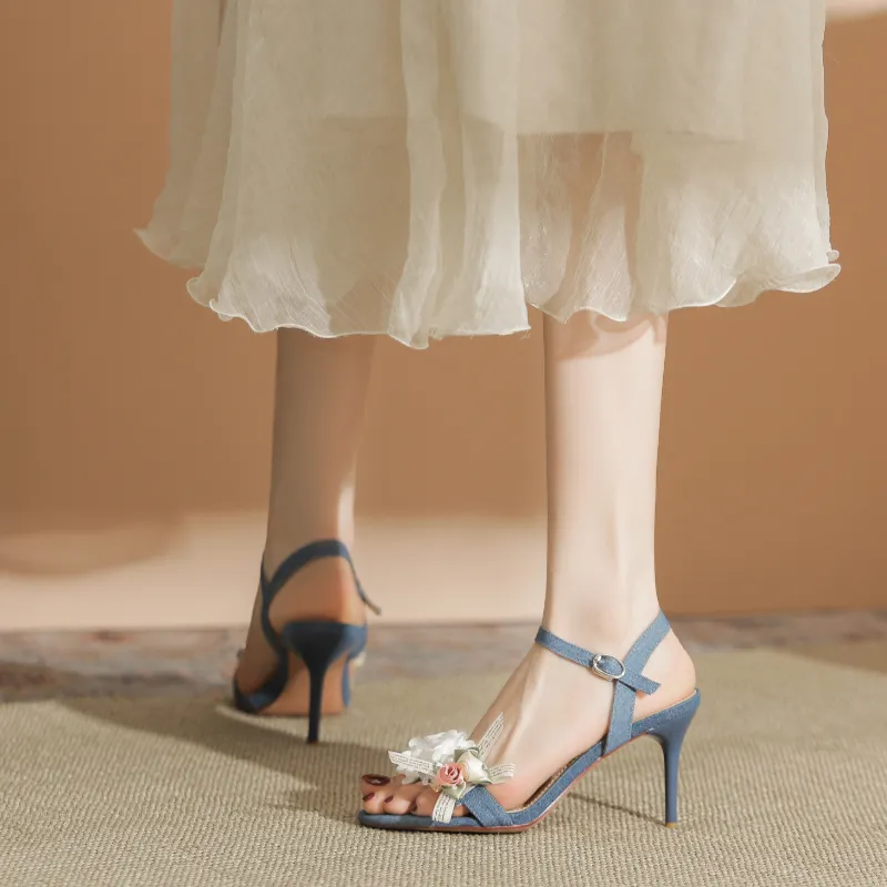 XIMO BULL Strap Sandals Women's Dark Blue-2
