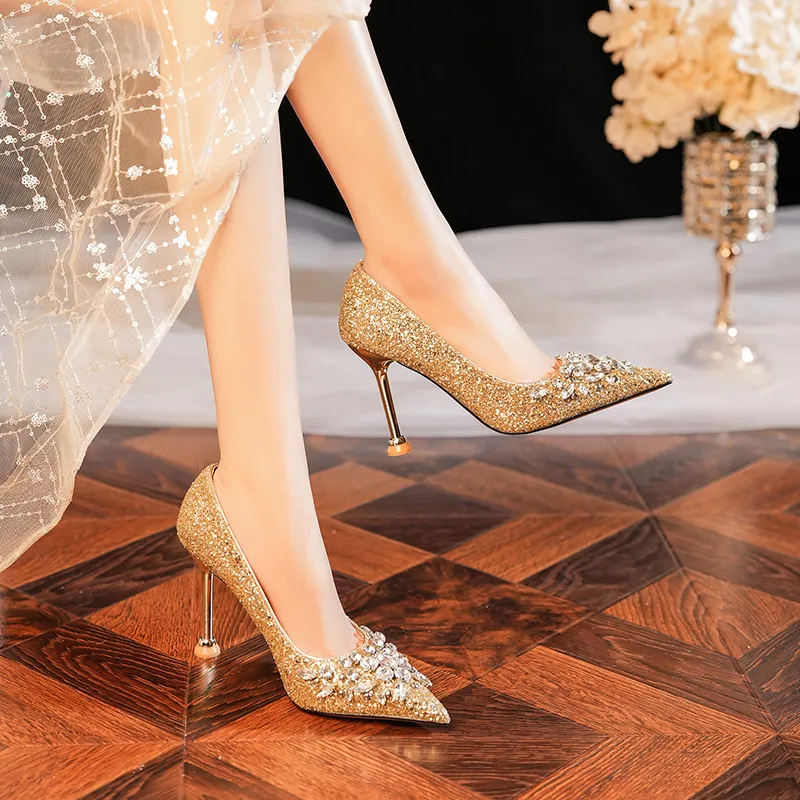 XIMO BULL High Heels Women's Champagne-35