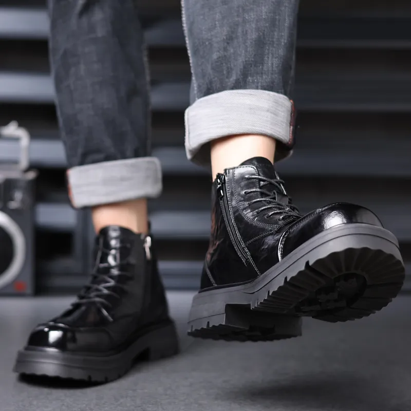 XIMO BULL Ankle-Length Martin Boot 3cm-9