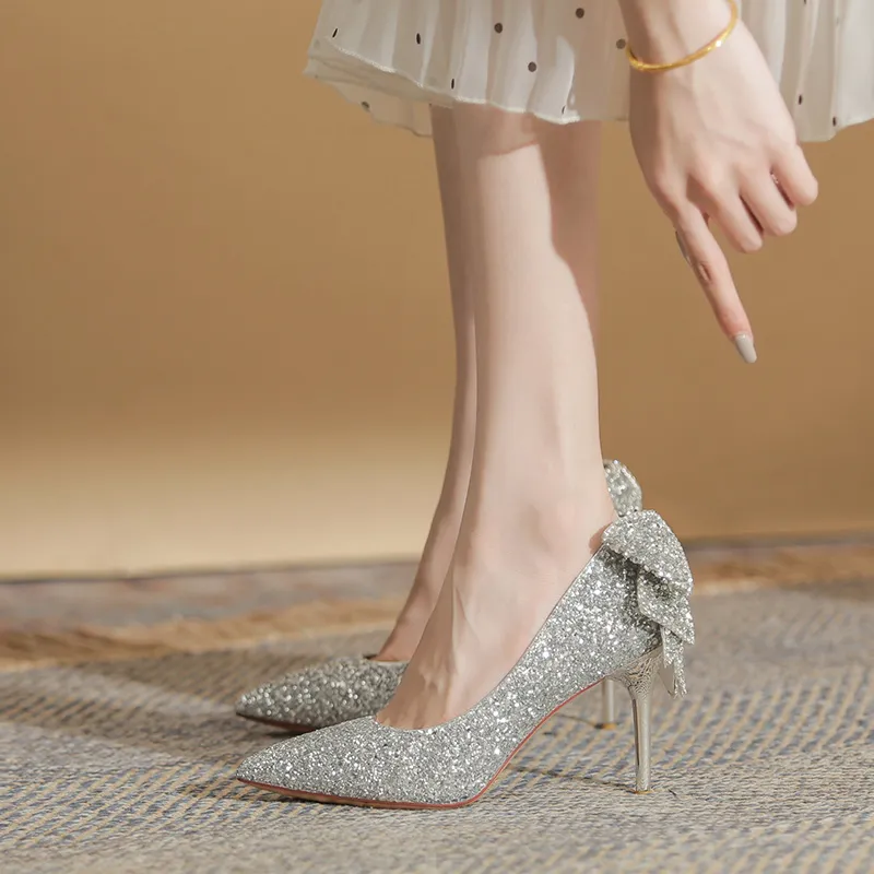 XIMO BULL High Heels Women's Champagne-9