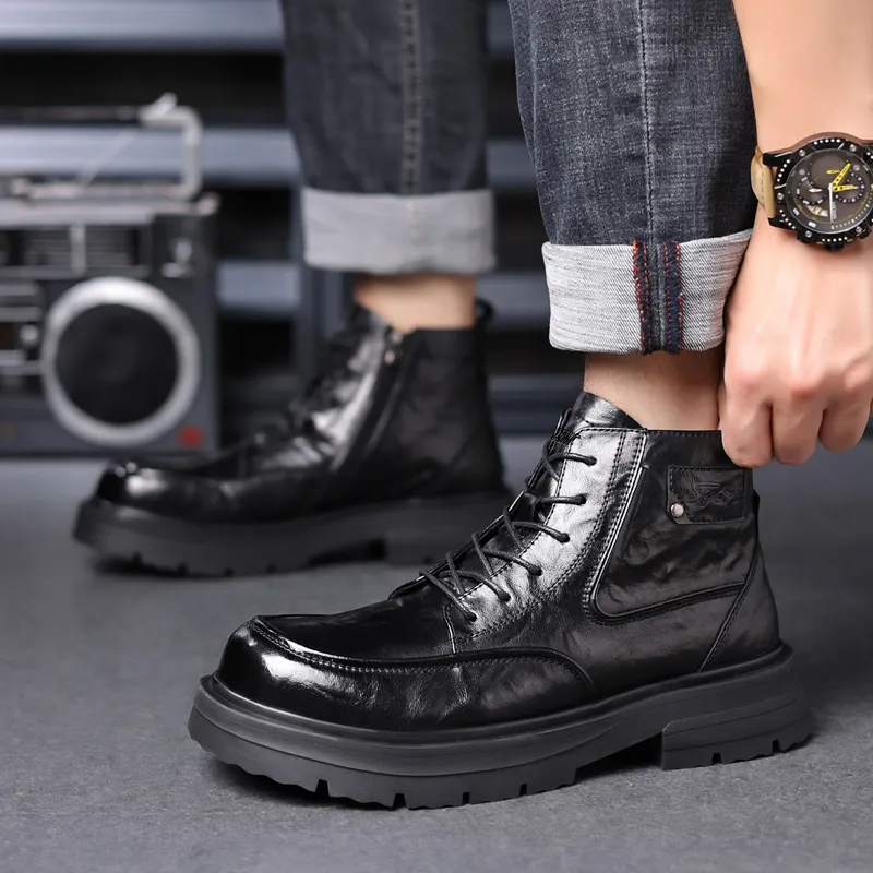 XIMO BULL Ankle-Length Martin Boot 3cm-8