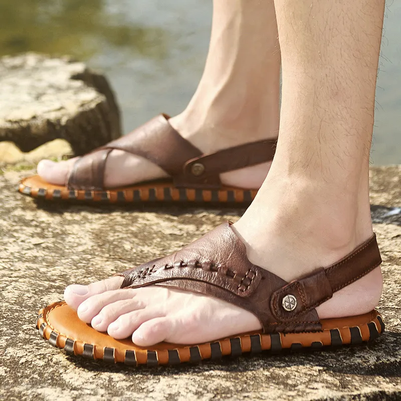 XIMO BULL Rubber Sole Abrasion Resistant Flip Flops Men's-8
