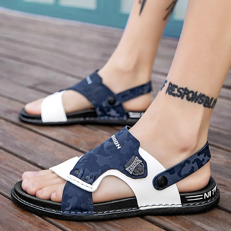 XIMO BULL Beach Sandals Men Blue-11