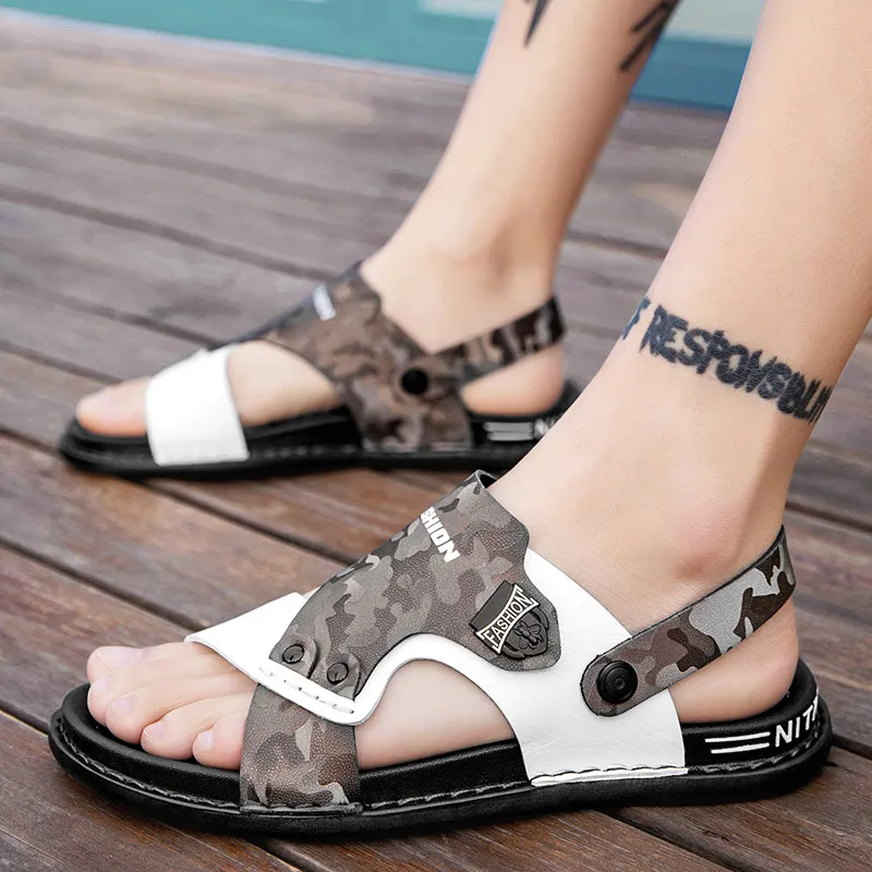 XIMO BULL Beach Sandals Men Blue-7