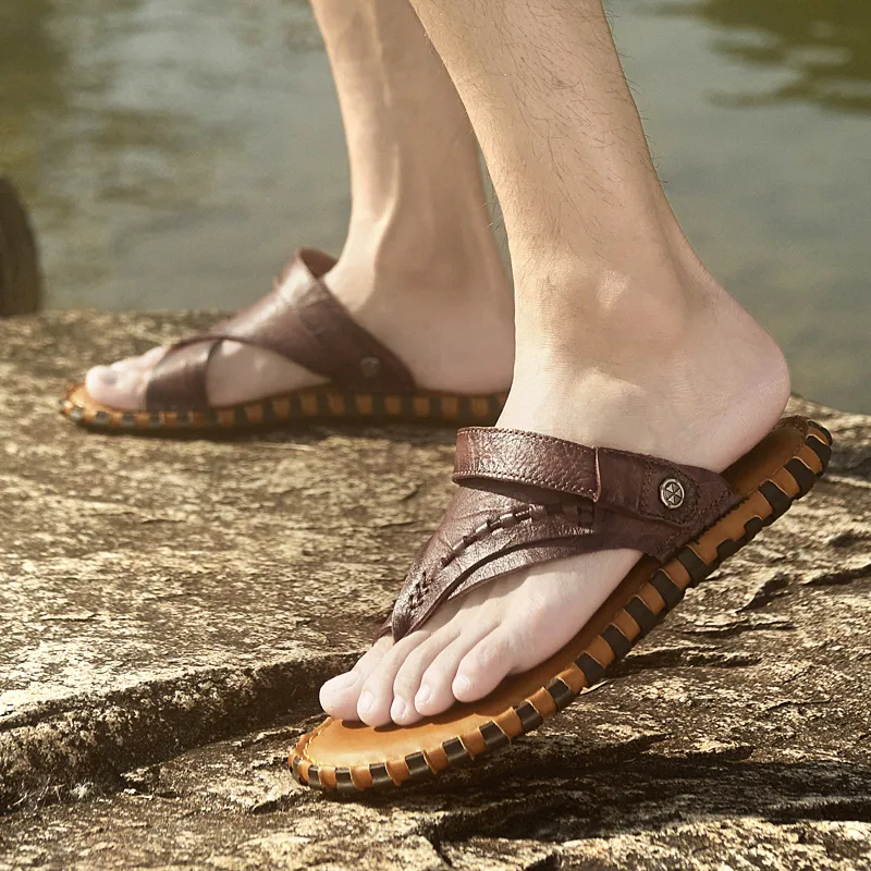 XIMO BULL Rubber Sole Abrasion Resistant Flip Flops Men's-9