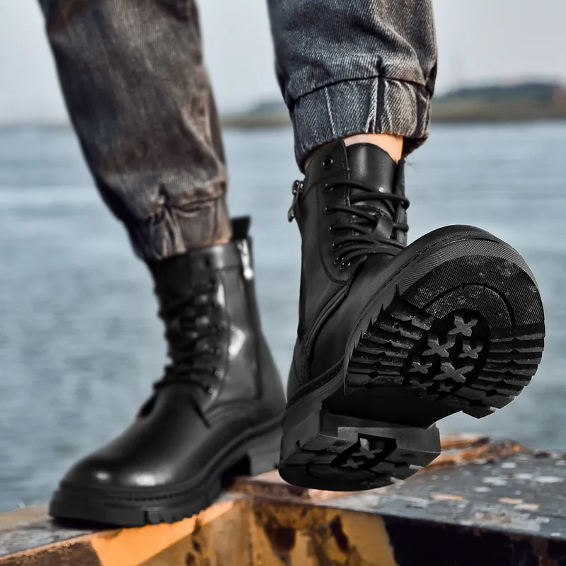 XIMO BULL Short Martin Boot Men's Black-4