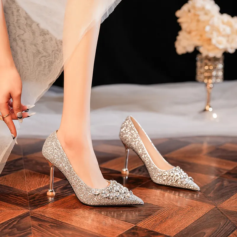 XIMO BULL High Heels Women's Champagne-8