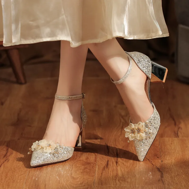 XIMO BULL Block Heel High Heels Women's-7