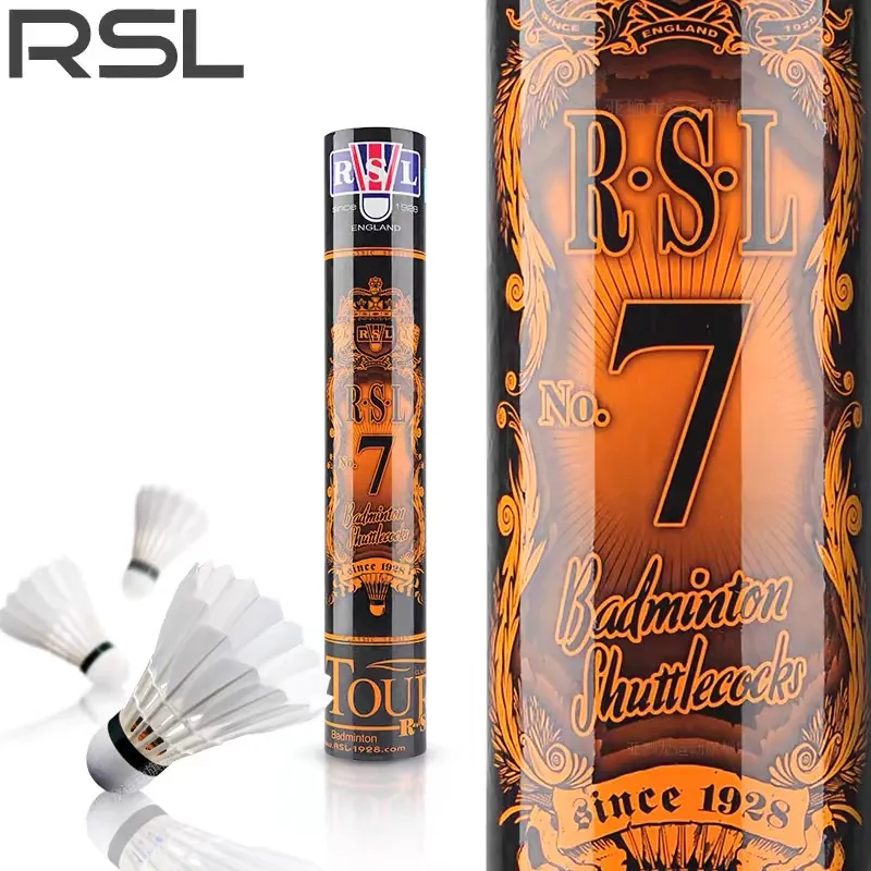 RSL Classic Size 7 Duck Feather Shuttlecock 12 Pack CiGu Duck Feather Shuttlecocks-1
