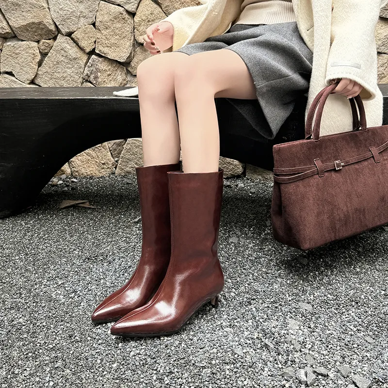XIAOAJUE Ankle Boots 4cm Women's-3