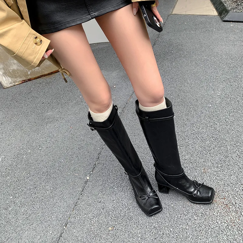 XIAOAJUE Knee high Boots 5.5cm Women's-9