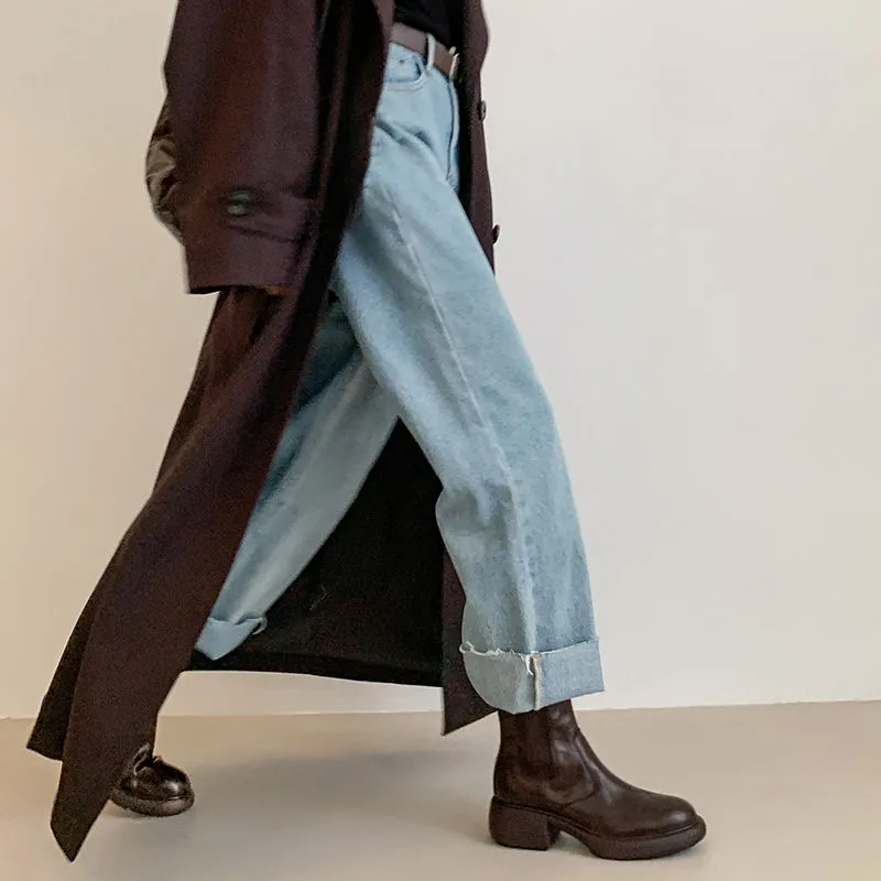 XIAOAJUE Short Chelsea Boots 4.5cm Women's-21