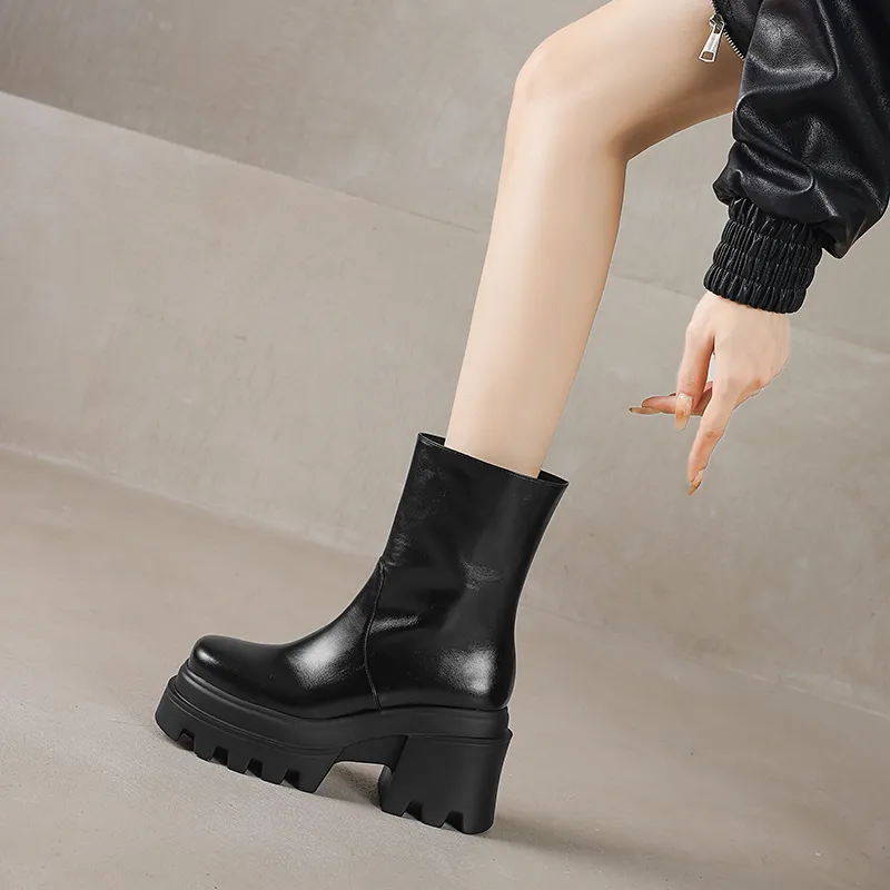 XIAOAJUE Knee-high Boots 9cm Women's-6