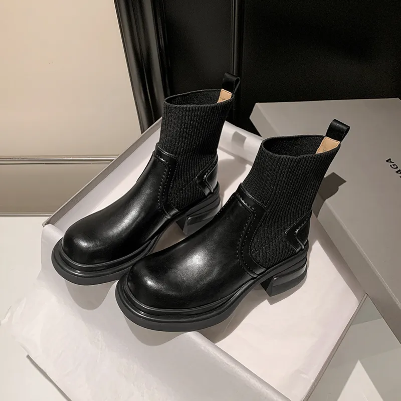 XIAOAJUE Ankle Boots 6cm Women's-9