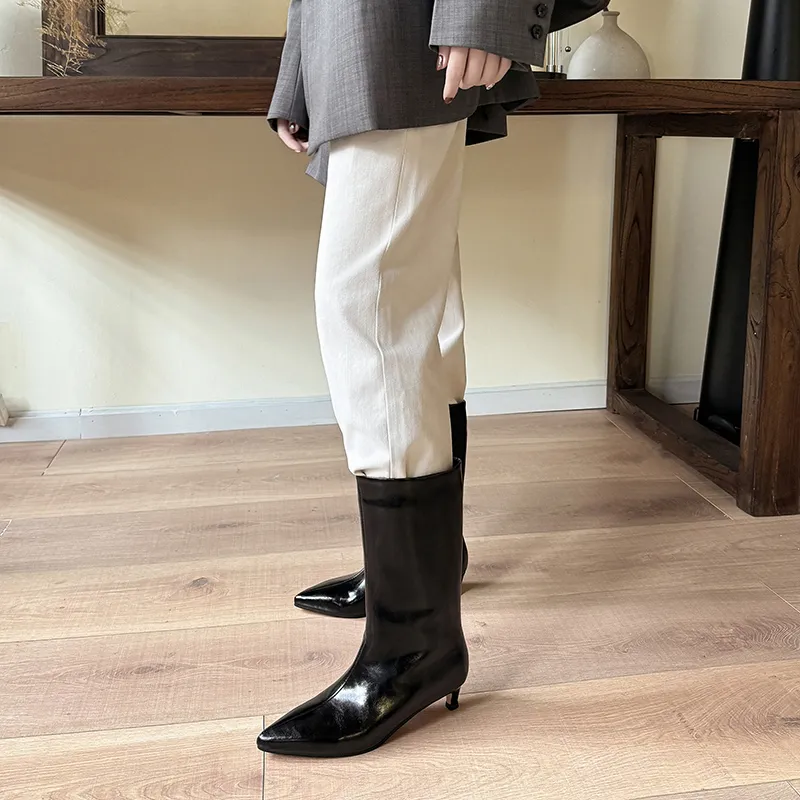 XIAOAJUE Ankle Boots 4cm Women's-13