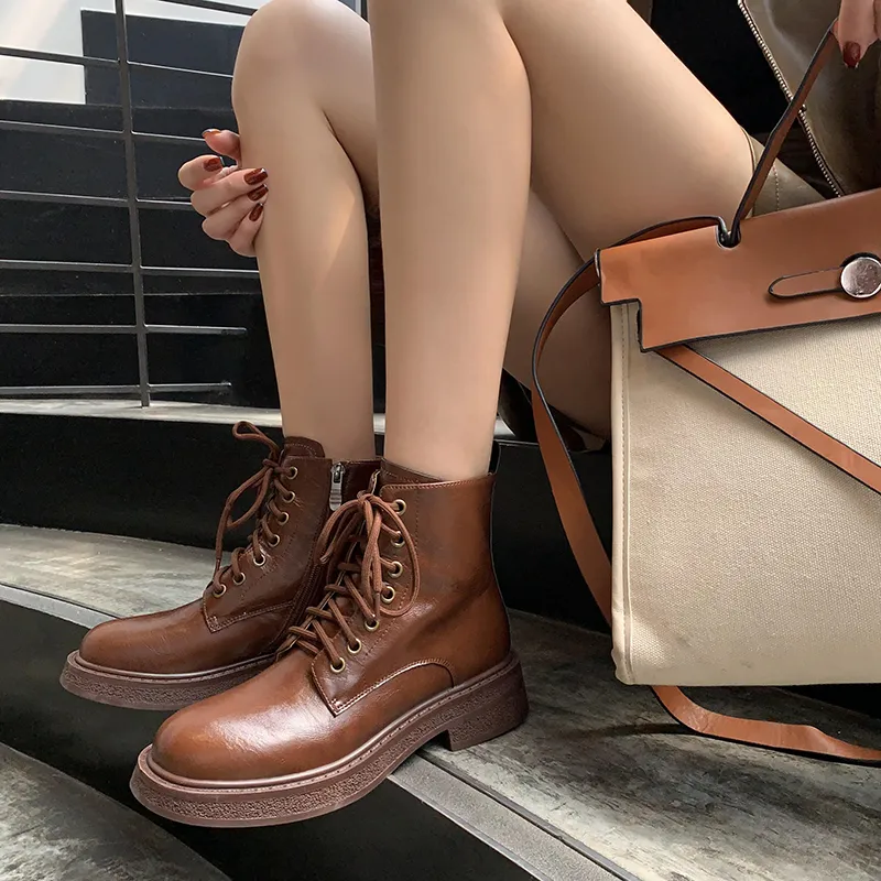 XIAOAJUE Ankle Boots 4cm Women's-19