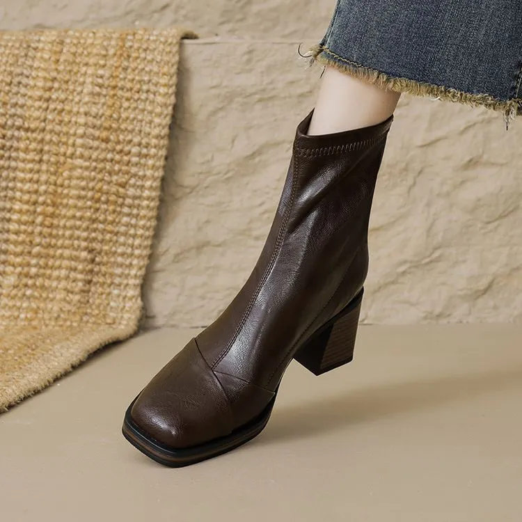 XIAOAJUE Ankle Boots 7cm Women's-13