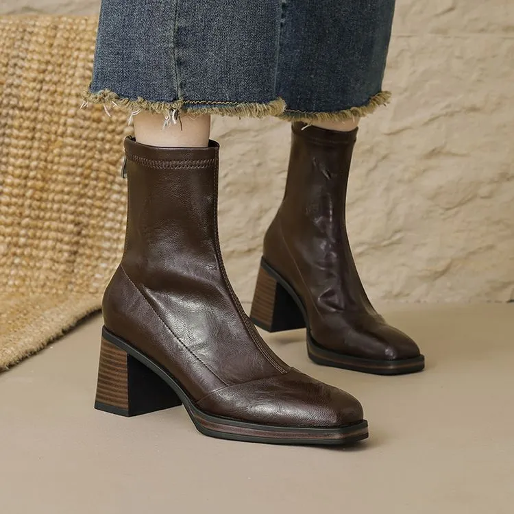 XIAOAJUE Ankle Boots 7cm Women's-11