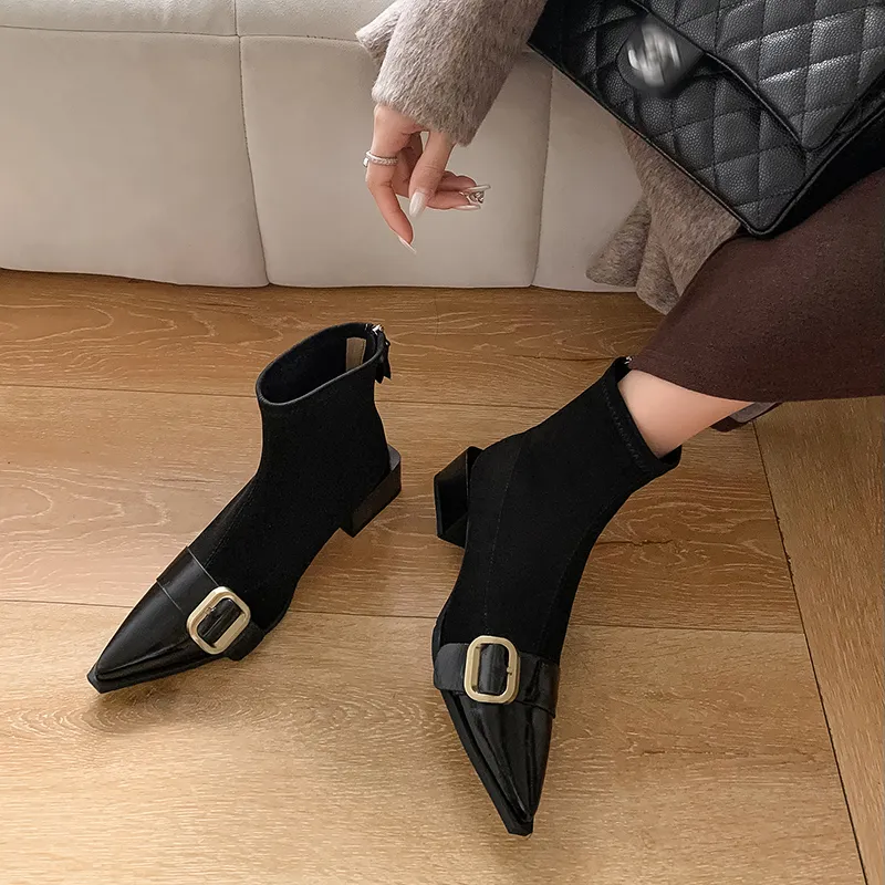XIAOAJUE Ankle Boots 4.5cm Women's-1