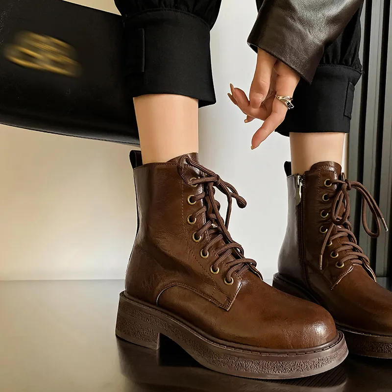 XIAOAJUE Ankle Boots 4cm Women's-14