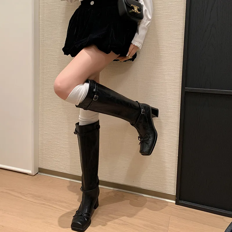 XIAOAJUE Knee high Boots 5.5cm Women's-8