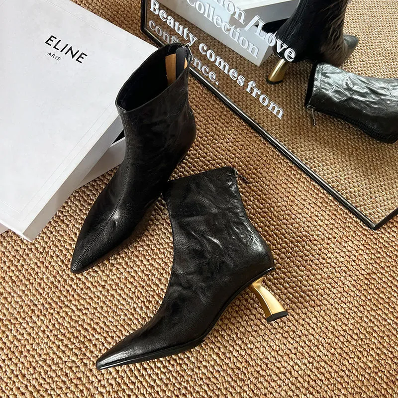 XIAOAJUE Ankle Boots Women's-7