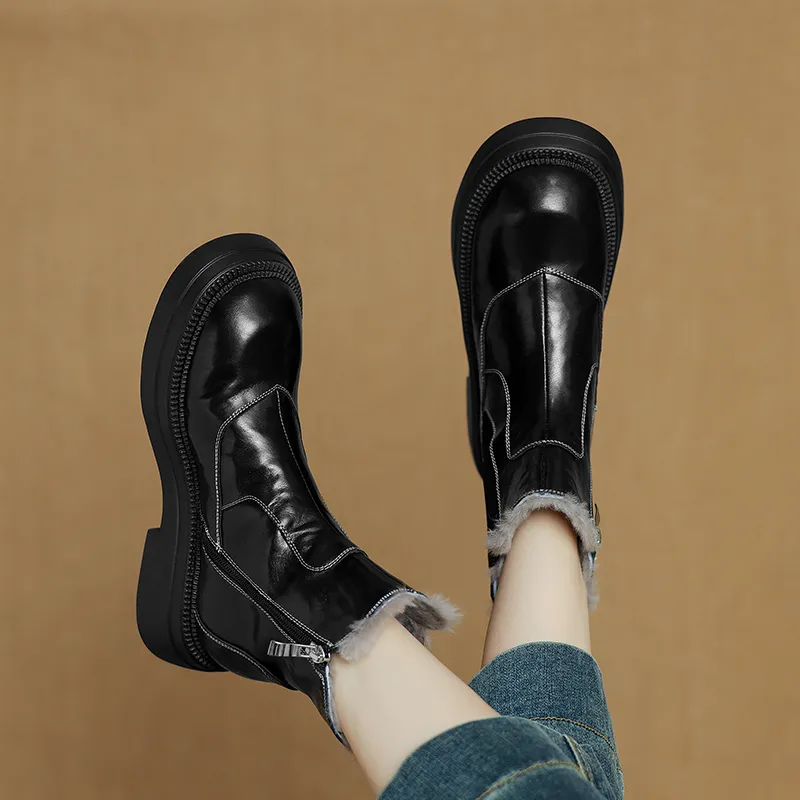 XIAOAJUE Ankle Boots 4.5cm Women's-4