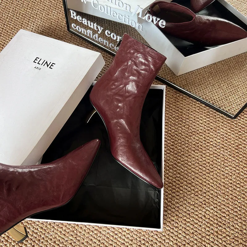 XIAOAJUE Ankle Boots Women's-14