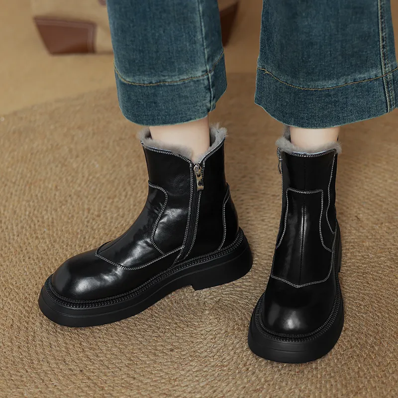 XIAOAJUE Ankle Boots 4.5cm Women's-1
