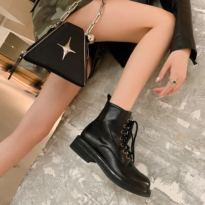 XIAOAJUE Ankle Boots 4cm Women's-7