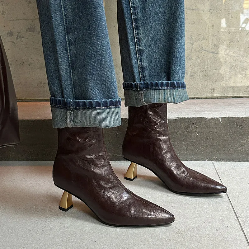 XIAOAJUE Ankle Boots Women's-20