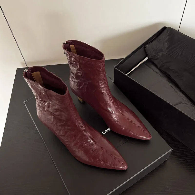 XIAOAJUE Ankle Boots Women's-16