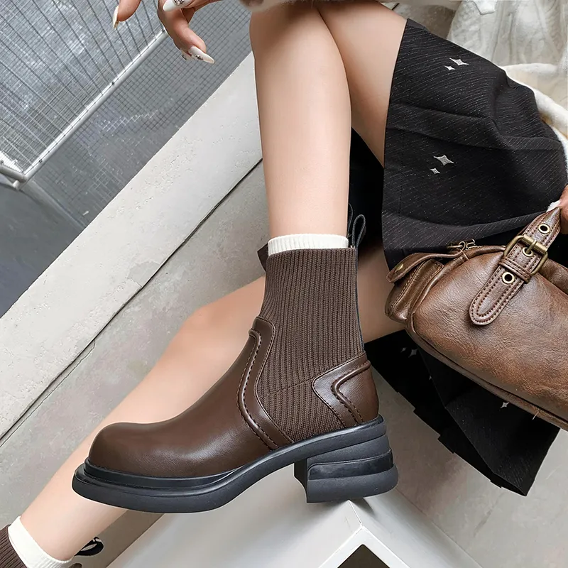 XIAOAJUE Ankle Boots 6cm Women's-11