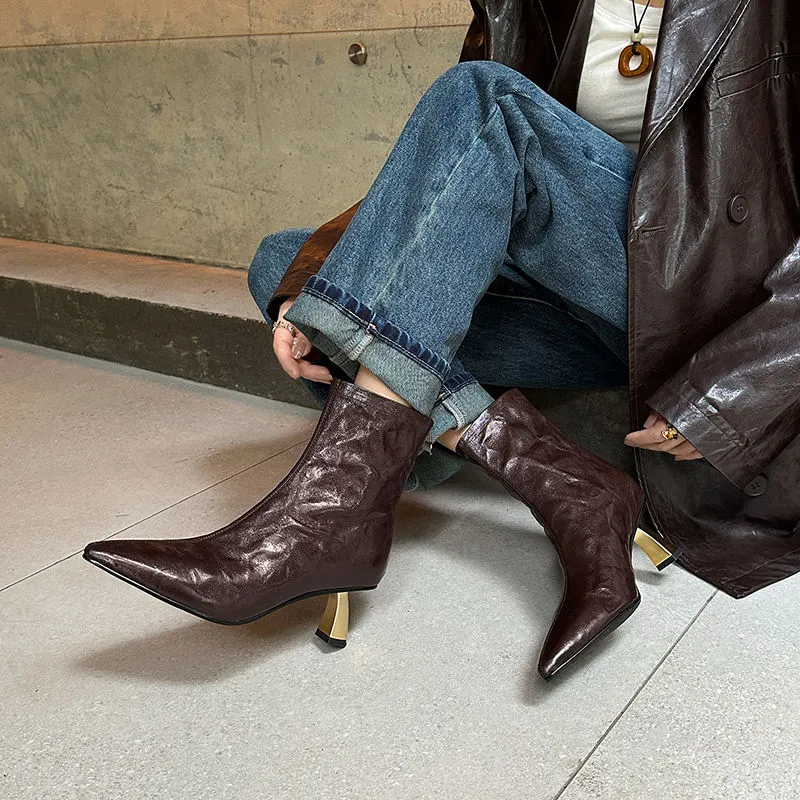 XIAOAJUE Ankle Boots Women's-21