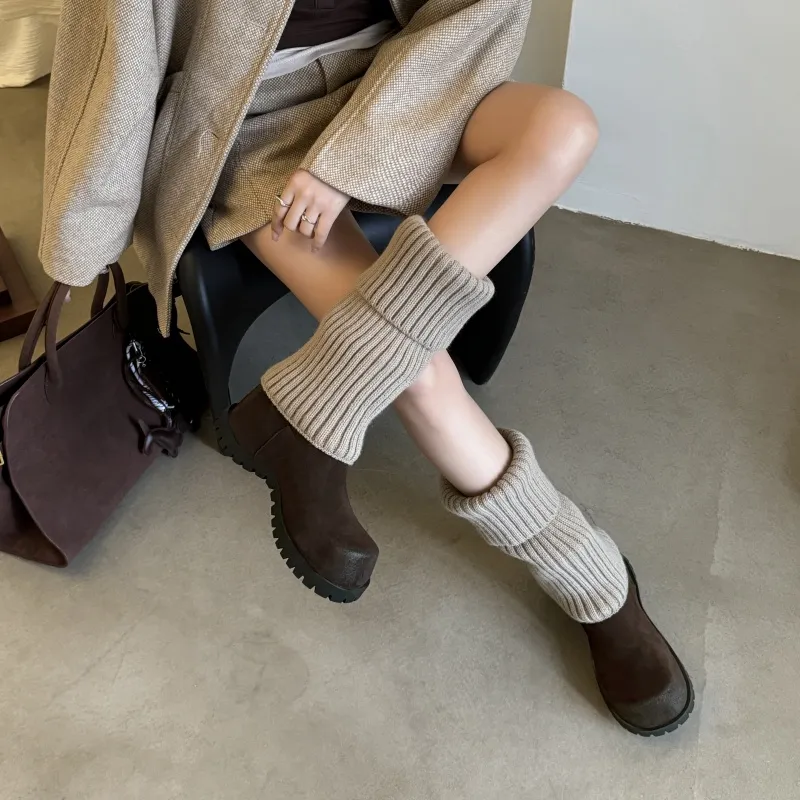 XIAOAJUE Short Chelsea Boots Women's-13