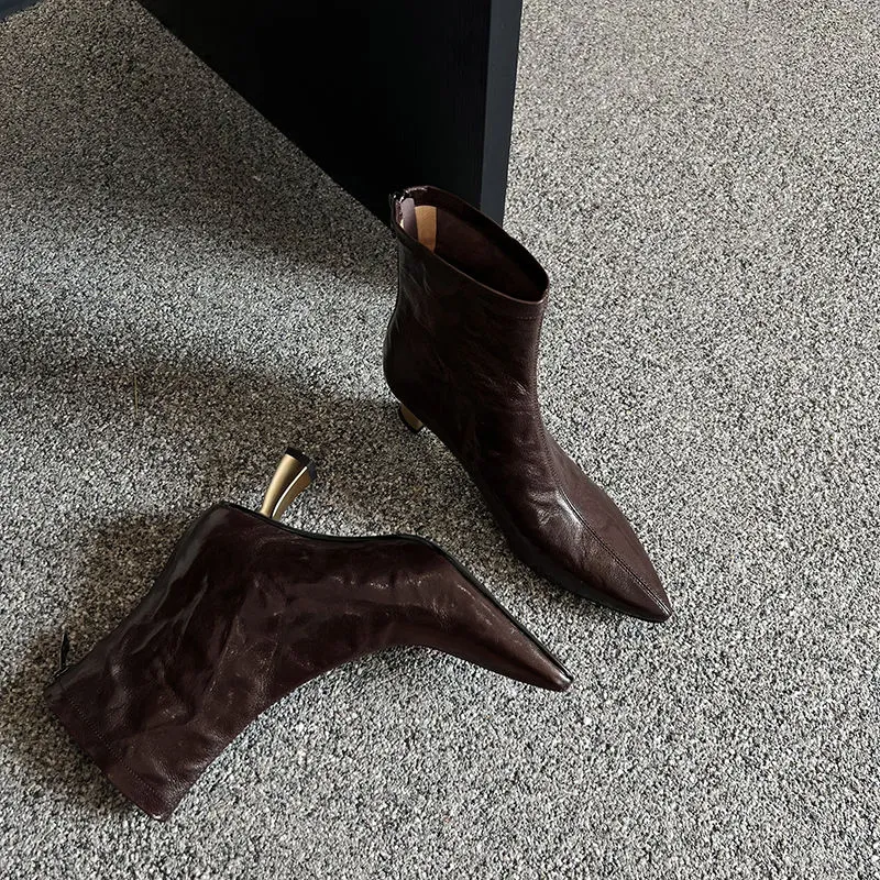 XIAOAJUE Ankle Boots Women's-24
