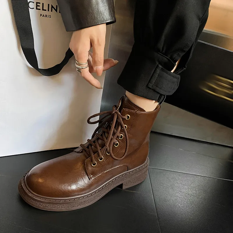 XIAOAJUE Ankle Boots 4cm Women's-11