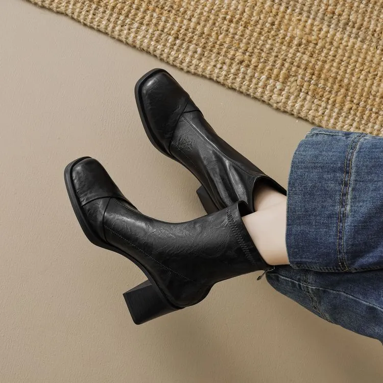 XIAOAJUE Ankle Boots 7cm Women's-2
