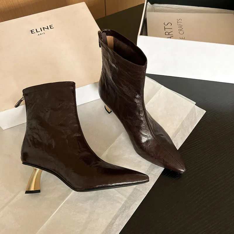 XIAOAJUE Ankle Boots Women's-25