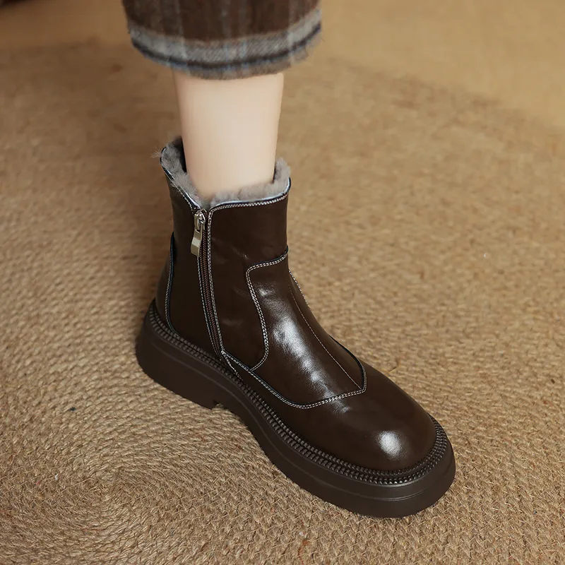 XIAOAJUE Ankle Boots 4.5cm Women's-6